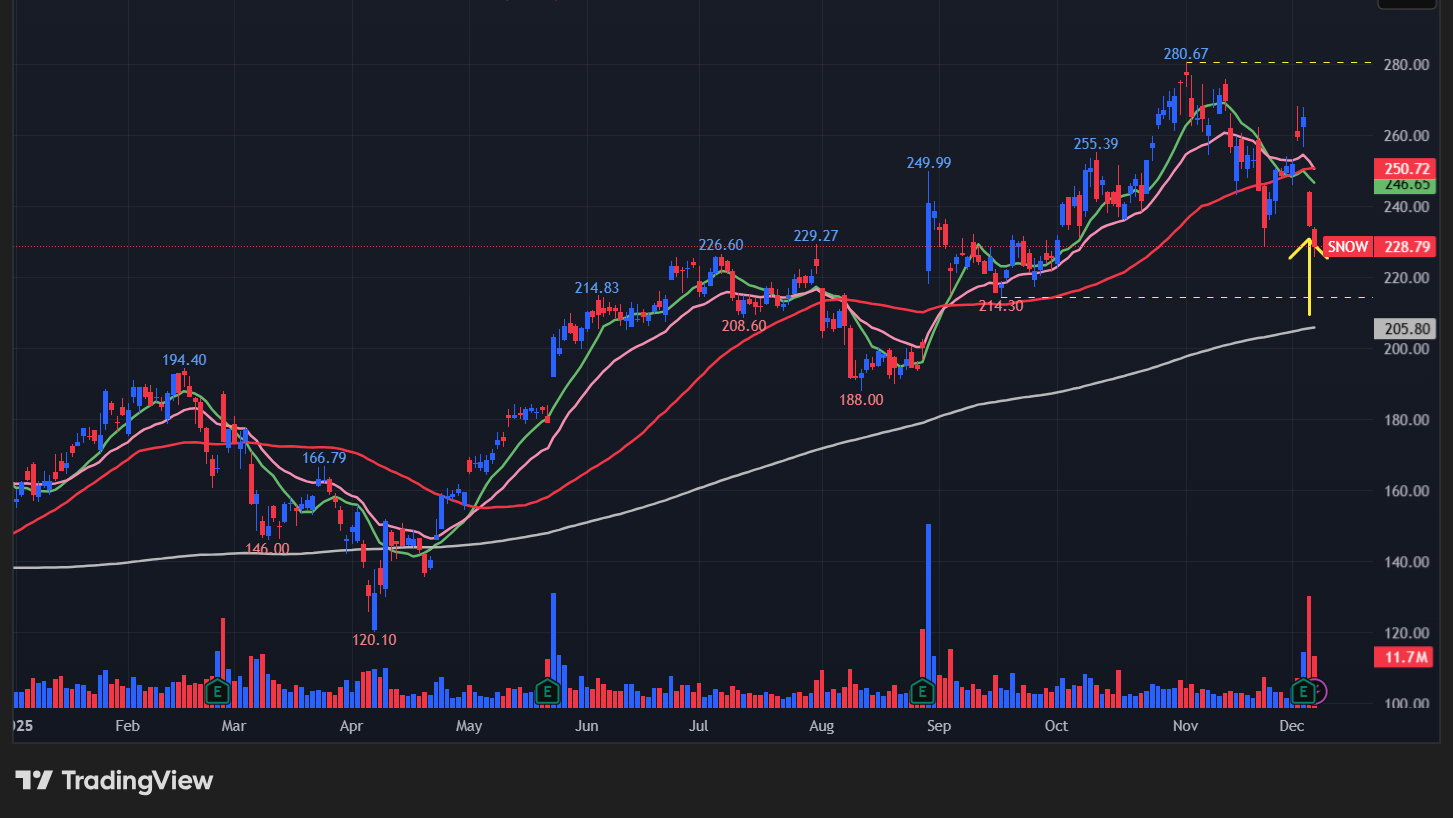 スノーフレーク(SNOW)のグラフ