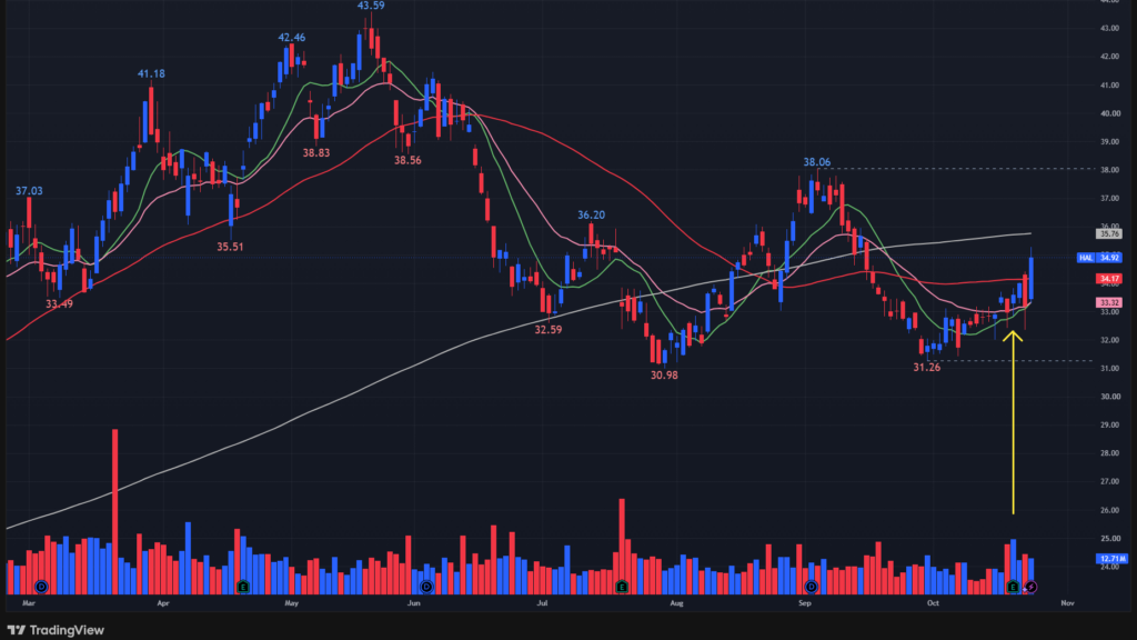 【HALの日足チャート】　※TradingView提供