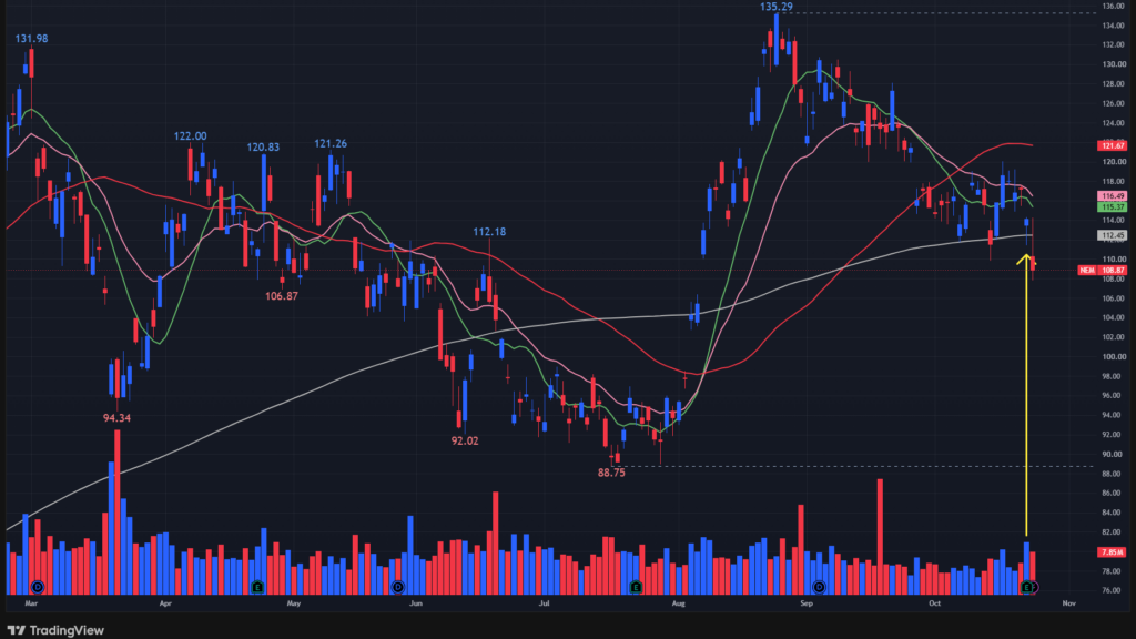 【NEMの日足チャート】 ※TradingView提供