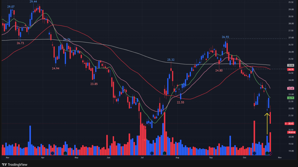 【Tの日足チャート】 ※TradingView提供
